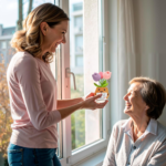 Handmade Crochet Tulip Mum Gift with Sweet Message – “I Always Need You Mum” - Image 4