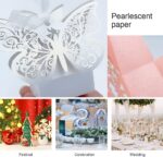 25 pieces Pink Folding Gift Box,wedding favour boxes,candy treat box,Creative Gift Box,with ribbon,for wedding, birthday, crafting(4.4 * 4.4 * 5.5 cm) - Image 3